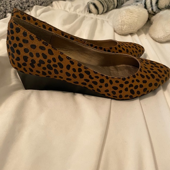 Leopard print wedge heels - Picture 3 of 4